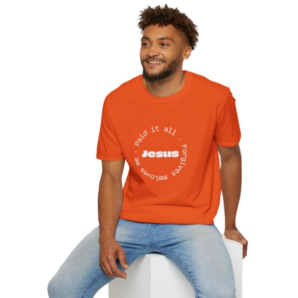 Christian men's Jesus paid it all T-Shirt - Image 23