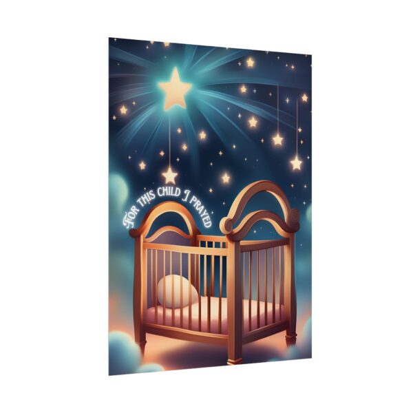 Christian For this child I prayed scripture baby poster print wall decor - Image 43