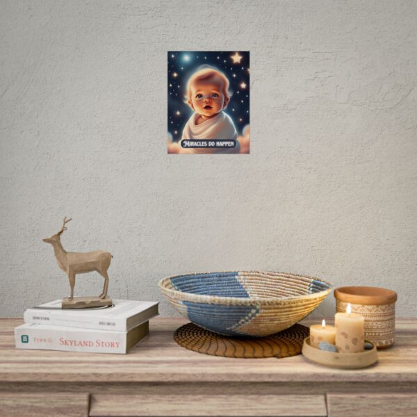 Christian miracles do happen baby poster print wall decor - Image 4