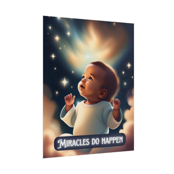 Christian miracles do happen baby poster print wall decor pregnancy gift - Image 31