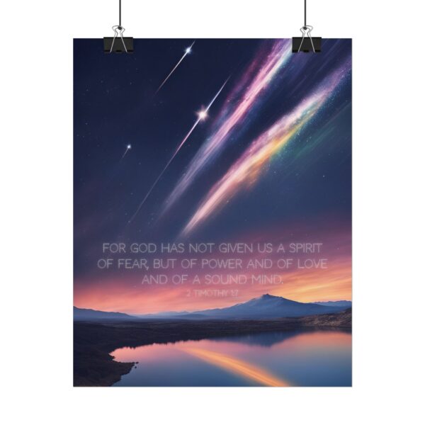Christian anxiety fear scripture poster print wall decor - Image 22