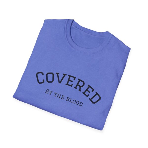 Christian men's covered by the blood Jesus cross T-Shirt - Image 33
