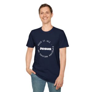 Christian men's Jesus paid it all T-Shirt
