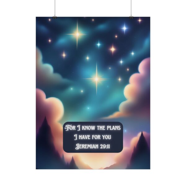 Christian Jeremiah 29:11 baby poster print wall decor baby shower gift - Image 38
