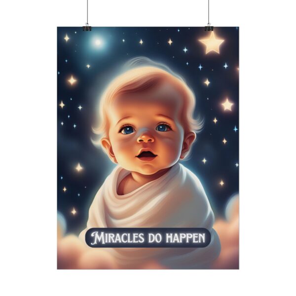 Christian miracles do happen baby poster print wall decor - Image 34