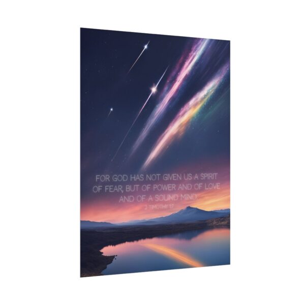 Christian anxiety fear scripture poster print wall decor - Image 39