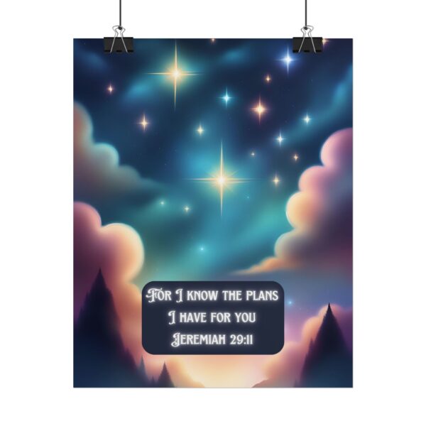 Christian Jeremiah 29:11 baby poster print wall decor baby shower gift - Image 22