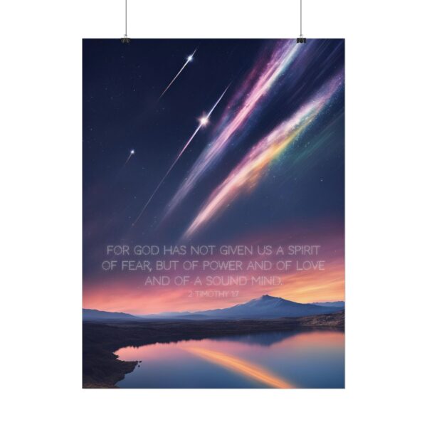 Christian anxiety fear scripture poster print wall decor - Image 18
