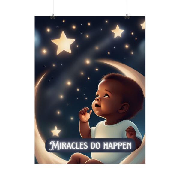Christian miracles do happen baby poster print wall decor baby shower gift - Image 14