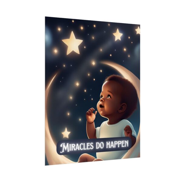 Christian miracles do happen baby poster print wall decor baby shower gift - Image 3