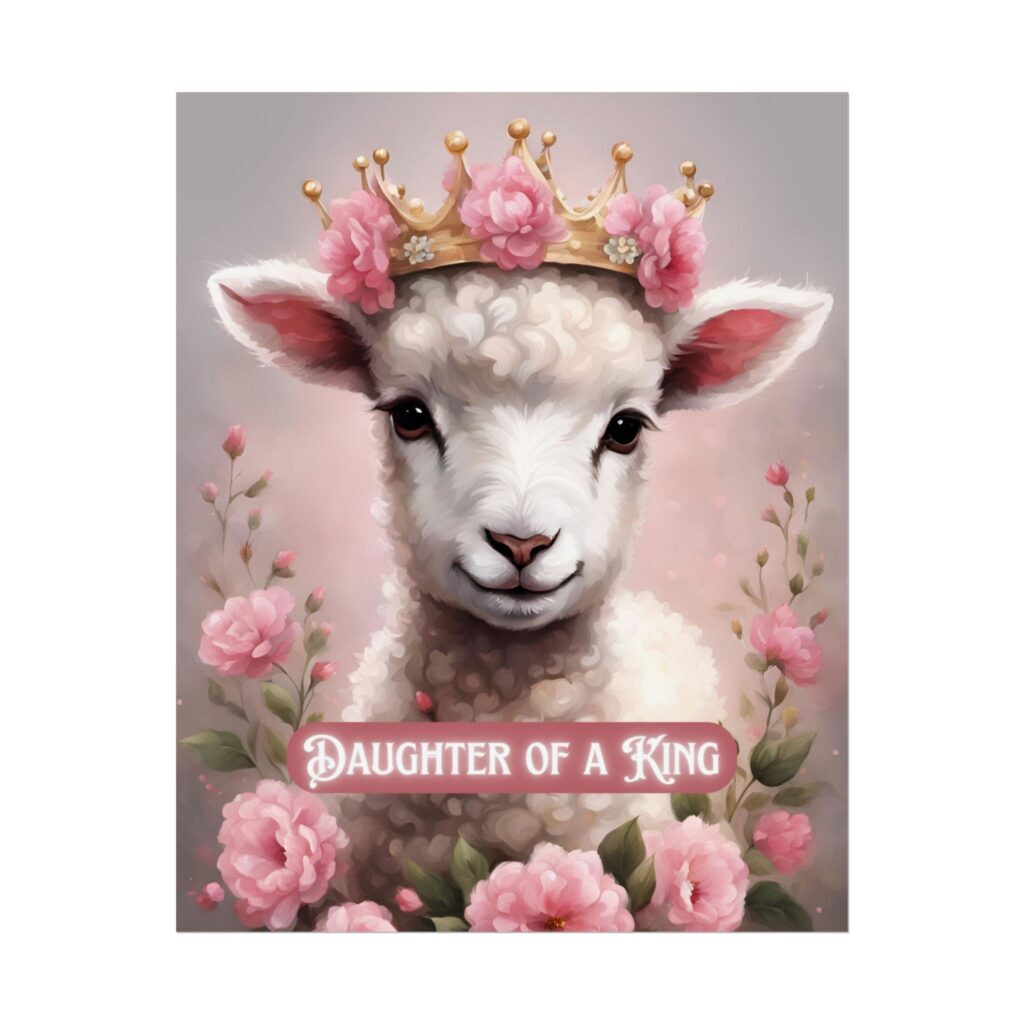 Christian daughter of a king poster print wall decor