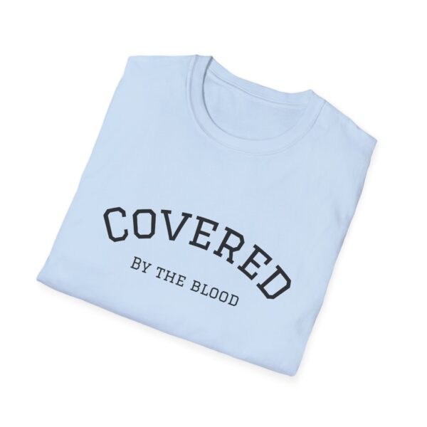 Christian men's covered by the blood Jesus cross T-Shirt - Image 30