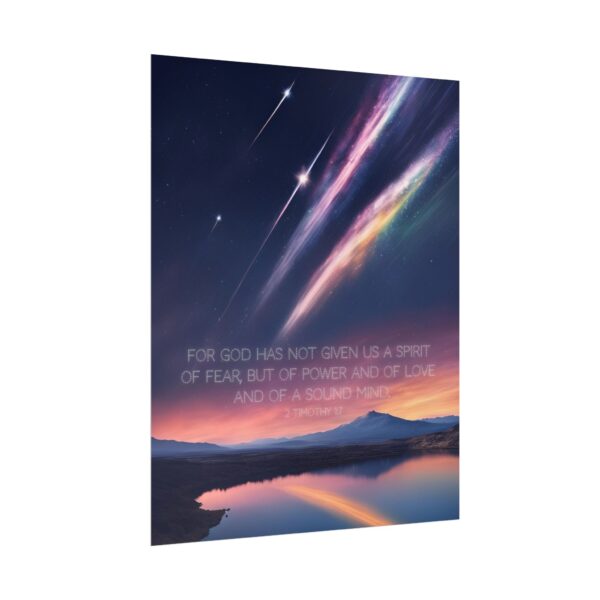 Christian anxiety fear scripture poster print wall decor - Image 7