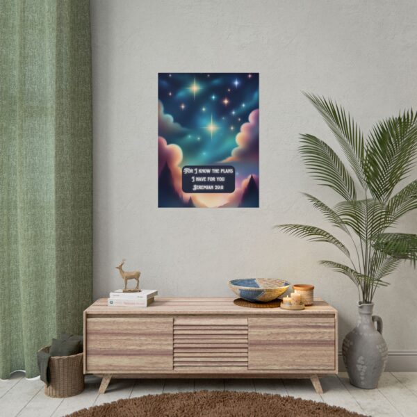Christian Jeremiah 29:11 baby poster print wall decor baby shower gift - Image 40