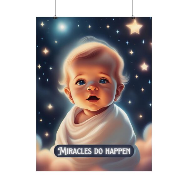 Christian miracles do happen baby poster print wall decor - Image 38