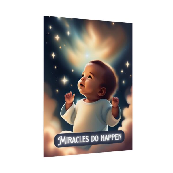 Christian miracles do happen baby poster print wall decor pregnancy gift - Image 7