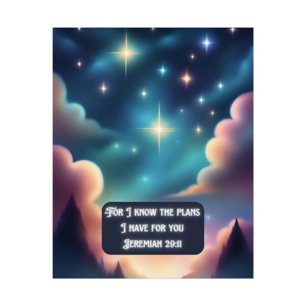 Christian Jeremiah 29:11 baby poster print wall decor baby shower gift - Image 9