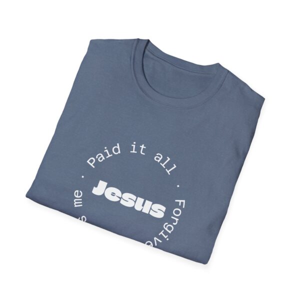 Christian men's Jesus paid it all T-Shirt - Image 51