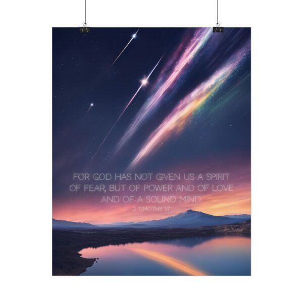 Christian anxiety fear scripture poster print wall decor - Image 10
