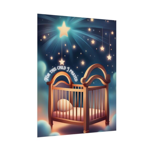 Christian For this child I prayed scripture baby poster print wall decor - Image 11