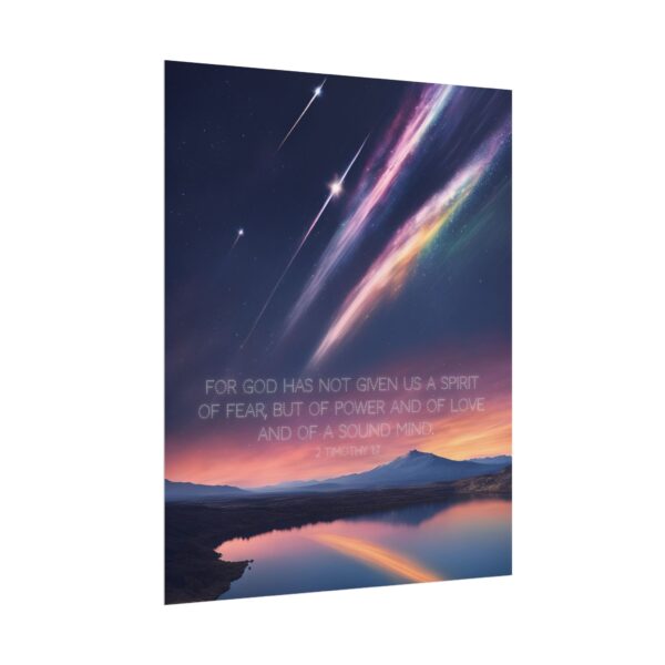 Christian anxiety fear scripture poster print wall decor - Image 23