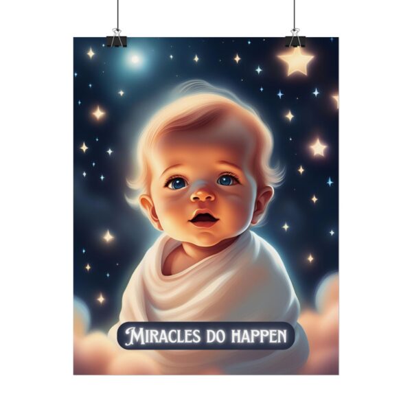 Christian miracles do happen baby poster print wall decor - Image 6