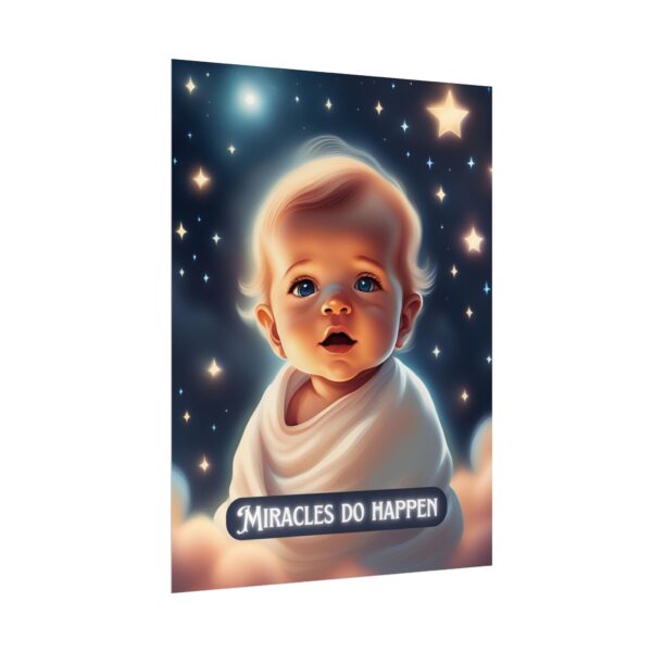 Christian miracles do happen baby poster print wall decor - Image 15
