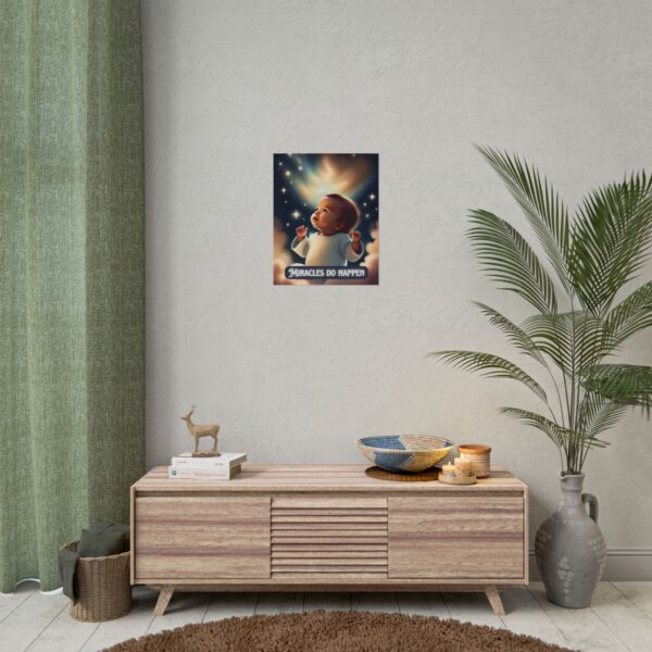 Christian miracles do happen baby poster print wall decor pregnancy gift - Image 32