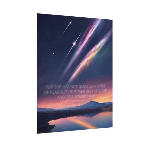 Christian anxiety fear scripture poster print wall decor - Image 27