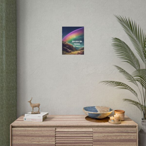 Christian God keeps His promises rainbow poster print wall decor - Image 28