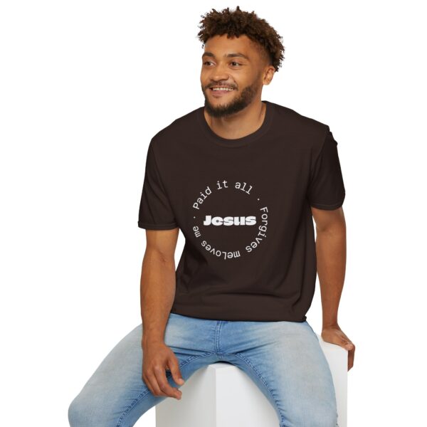 Christian men's Jesus paid it all T-Shirt - Image 26