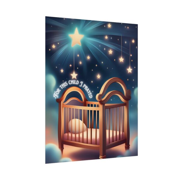 Christian For this child I prayed scripture baby poster print wall decor - Image 7