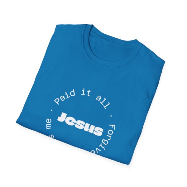 Christian men's Jesus paid it all T-Shirt - Image 33