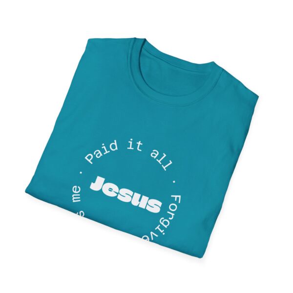 Christian men's Jesus paid it all T-Shirt - Image 6