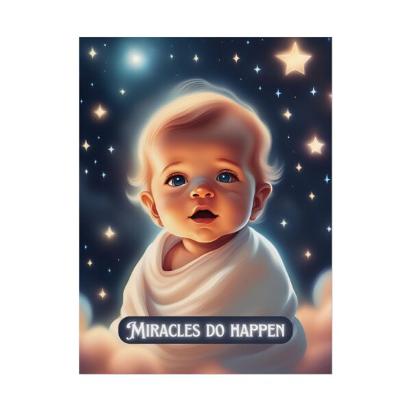 Christian miracles do happen baby poster print wall decor - Image 33