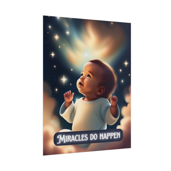 Christian miracles do happen baby poster print wall decor pregnancy gift - Image 27