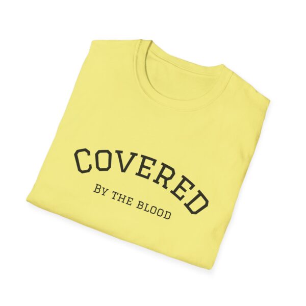 Christian men's covered by the blood Jesus cross T-Shirt - Image 21