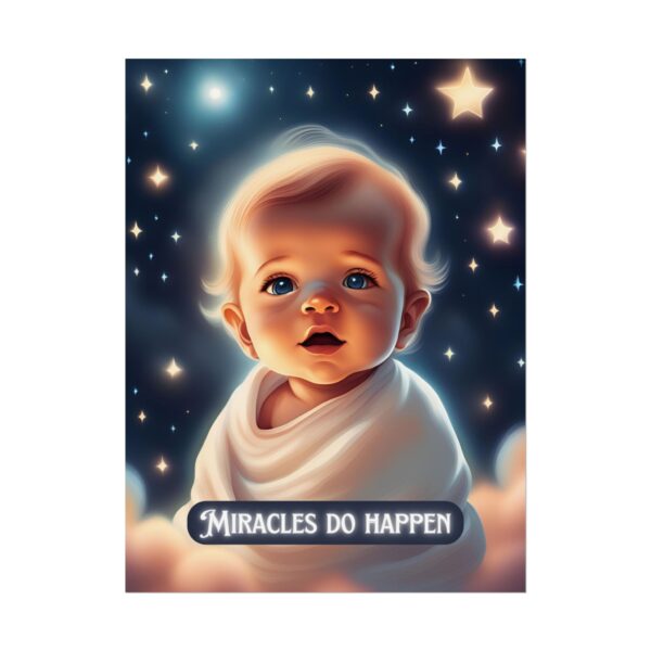 Christian miracles do happen baby poster print wall decor - Image 17