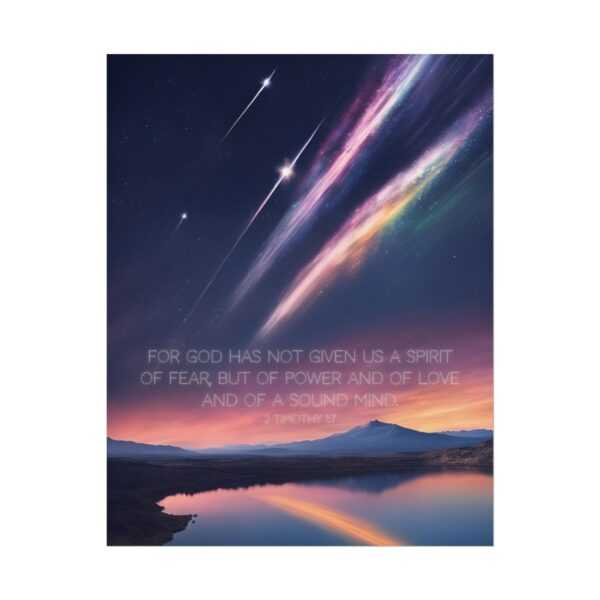 Christian anxiety fear scripture poster print wall decor - Image 25