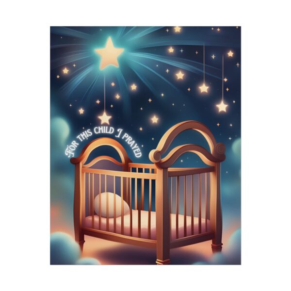 Christian For this child I prayed scripture baby poster print wall decor - Image 21