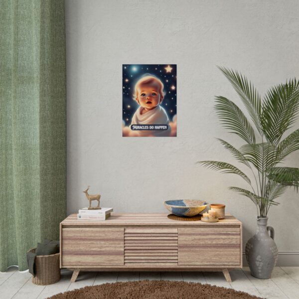 Christian miracles do happen baby poster print wall decor - Image 16