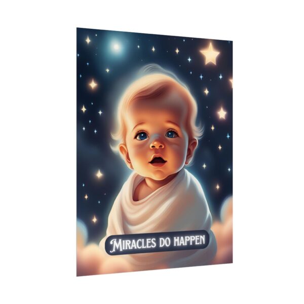 Christian miracles do happen baby poster print wall decor - Image 7