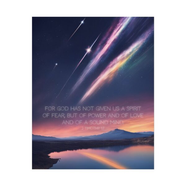 Christian anxiety fear scripture poster print wall decor - Image 21