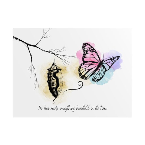 Christian scripture butterfly poster print - Image 29
