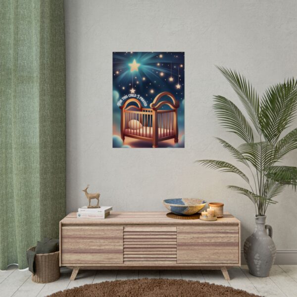 Christian For this child I prayed scripture baby poster print wall decor - Image 20