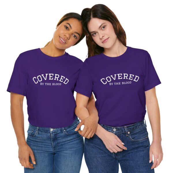 Christian women’s covered by the blood Jesus T-Shirt - Image 41