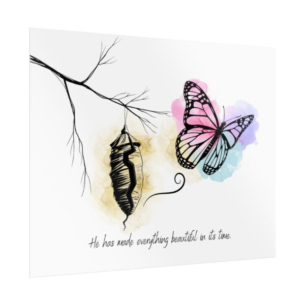 Christian scripture butterfly poster print - Image 7