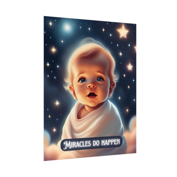 Christian miracles do happen baby poster print wall decor - Image 11