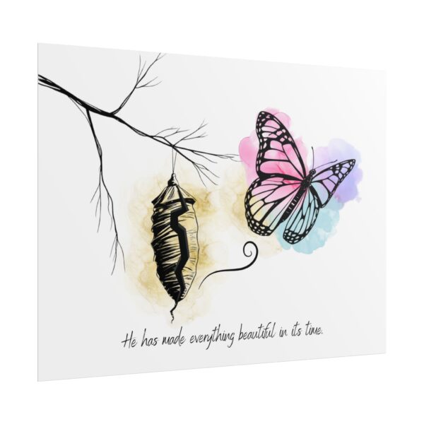 Christian scripture butterfly poster print - Image 31