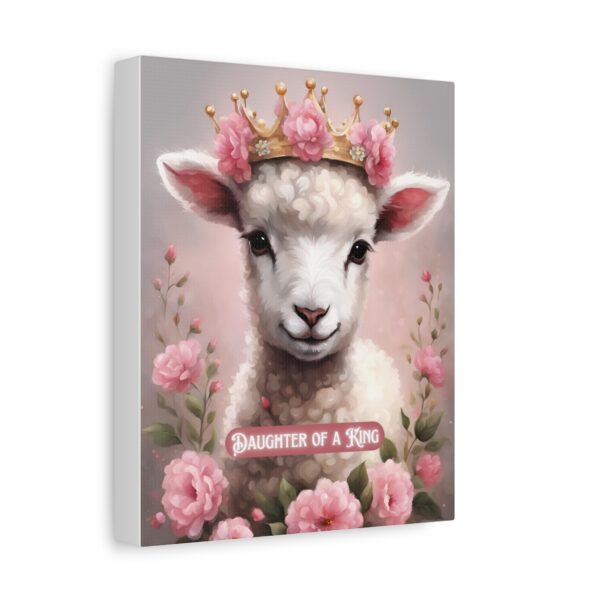 Christian canvas Daughter of a King art print wall decor ready to hang - Image 2